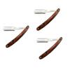 FOMIYES 3pcs Manual Razor for Men Chic Straight Barber Steel Razors Safe Shaving Portable Space-saving Barber Salons view 1