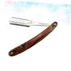 FOMIYES 3pcs Manual Razor for Men Chic Straight Barber Steel Razors Safe Shaving Portable Space-saving Barber Salons view 3