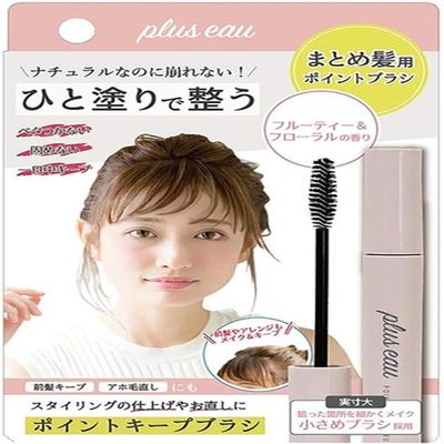 Plus eau Hair Finishing Stick  Fruity Floral Scent, Strong Hold for Flyaways & Bangs, Non-Sticky, Made in Japan, 0.34 fl oz (10ml)