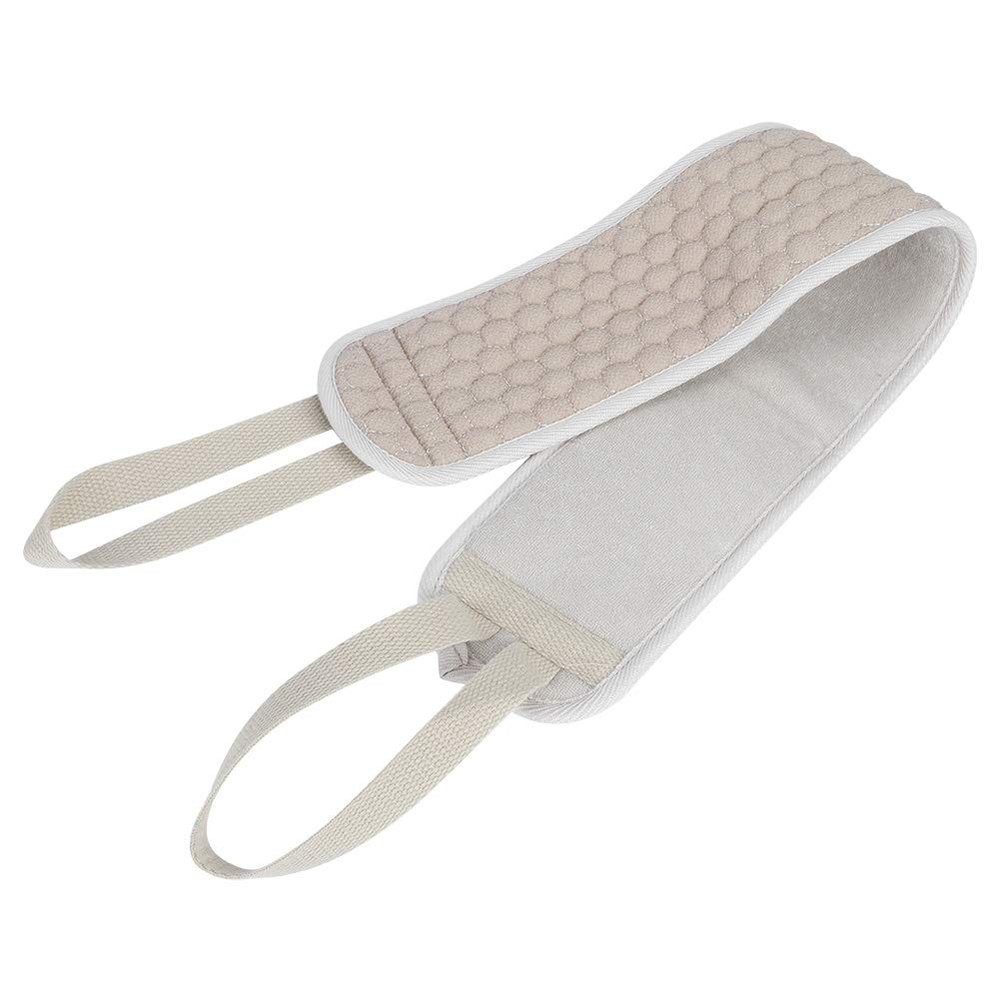 Back Loofah for Shower, Soft Frosted Polyester Cotton Back Scrubber Exfoliating Body Scrubber Back Brush Loofah Cloth Exfoliating Washcloth for Men and Women
