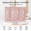 Travel Shampoo & Conditioner, 2 in 1 Shampoo Set Bulk, Mini Size Small Men Women Essential Cleansing Toiletries Amenities for Hotel, Shelter/Homeless/Nursing Home/Charity 0.34 Fl Oz(Pack of 100 view 2