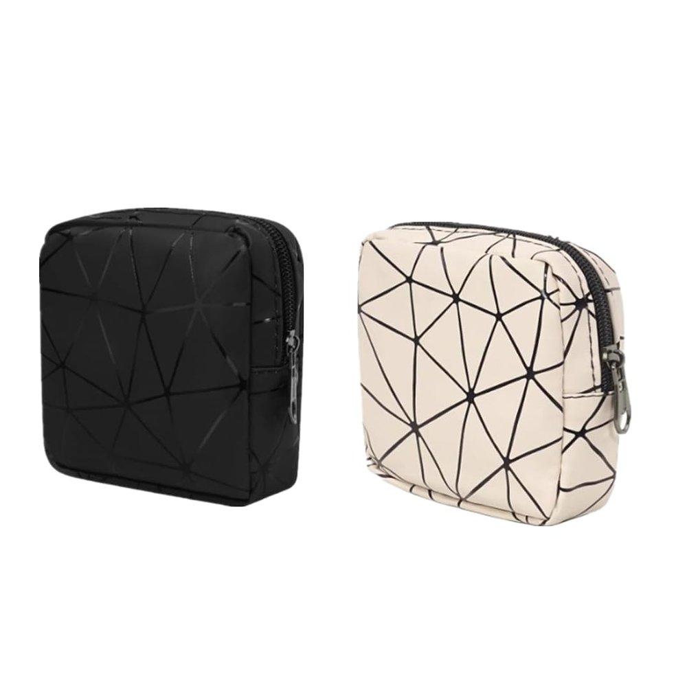 2 Pcs Sanitary Napkin Storage Bag, Napkin Storage Pouch, Coin Storage Bag Reusable Sanitary Storage Bag Portable Makeup Bags for Women
