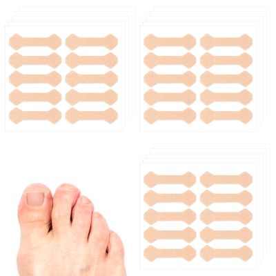 150pcs Ingrown Toenail Corrector Strips, Breathable Nail Correction Patches Painless Toenail Corrector Tool Non-Woven Ingrown Nail Stickers for Professional Pedicure Accessories