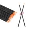100 Pack Disposable Eyeliner Brushs, Fine Point Applicator Makeup Eyeliner Wands Eyelash Applicator Cosmetic Eye Wands Makeup Brushes Tools(Black) view 1