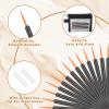 100 Pack Disposable Eyeliner Brushs, Fine Point Applicator Makeup Eyeliner Wands Eyelash Applicator Cosmetic Eye Wands Makeup Brushes Tools(Black) view 3
