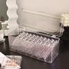 13 Pcs Press On Nail Storage Boxes with 54 Pcs Adhesive Double Sided Tape Acrylic Container Artificial False Nail Organizer Fake Nail Display Box (Clear 12pcs, 3.35) view 2