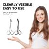 Firmlly Eyebrow Trimmer for Women - Stainless Steel Eyebrow Brow Scissors with Comb, Travel-Size Precision Shaping Tool for Beginners & Experts (Gun Black) view 3