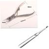 FOYTOKI 2pcs Portable Manicure Nipper Nail Clipper Set Cuticle Cutter for Fingernails and Toenails Ergonomic Design view 2