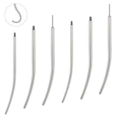 BodyAce 16G 18G 20G Piercing Tapers Can Be Bent Arbitrarily, Threadless Insertion Pin Screw On Assistant Tool, Body Piercing Stretching Kit for Ear/Nose/Lip/Eyebrow [16G(1.2mm) Bend Arbitrarily]