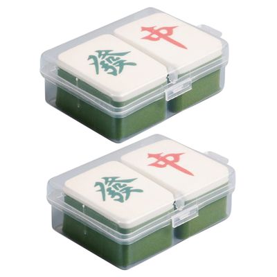 ADOCARN 4pcs Makeup Remover Sponge Foundation Powder Mahjong Style Sponge Applicators for Cosmetics