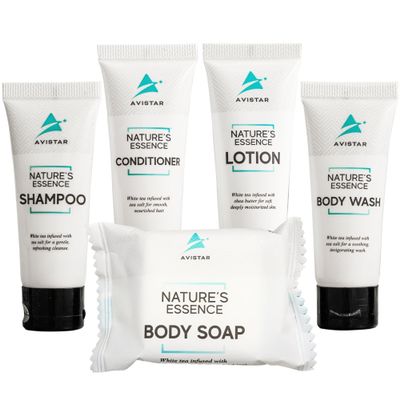 180 Piece Hotel Soap & Bulk Toiletries - Travel Essentials for Hosts & Guests - Hotel Shampoo & Conditioner Supplies for Guests, Hotel Toiletries Bulk Set, Mini Bulk Travel Size Toiletries