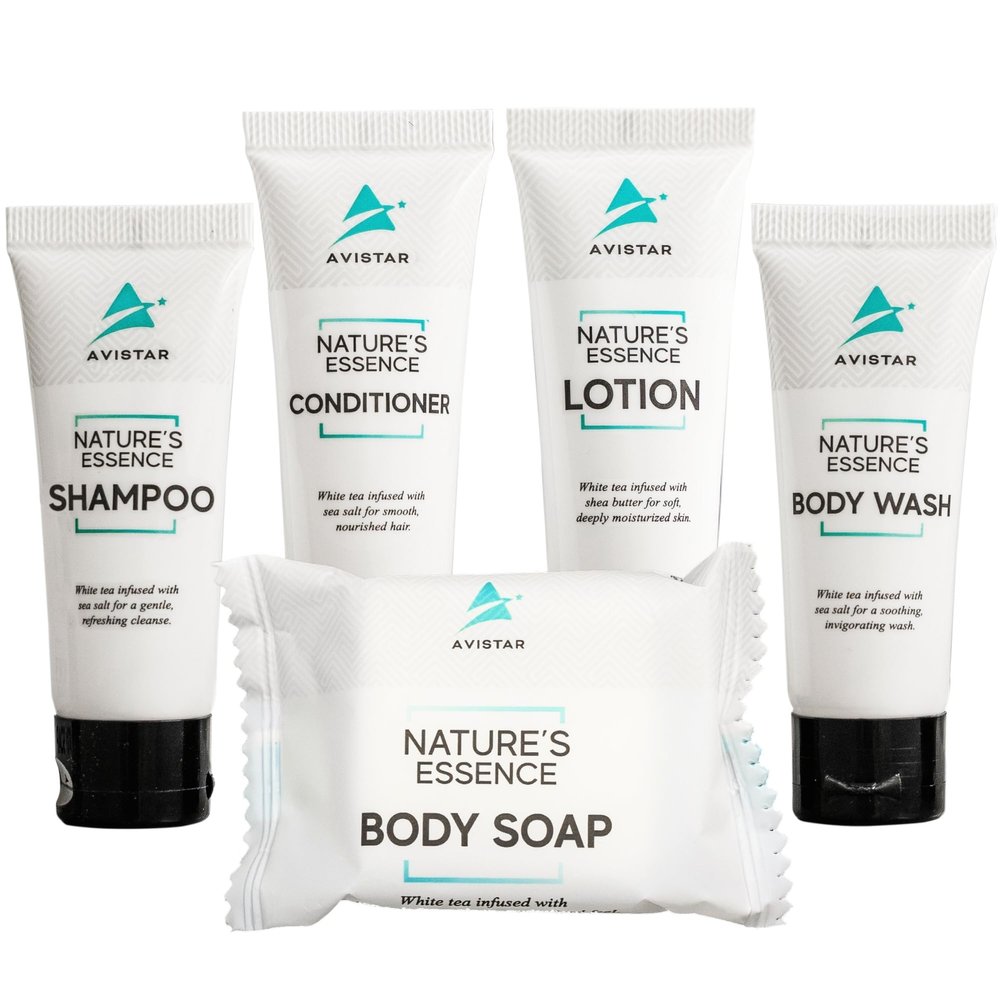 180 Piece Hotel Soap & Bulk Toiletries - Travel Essentials for Hosts & Guests - Hotel Shampoo & Conditioner Supplies for Guests, Hotel Toiletries Bulk Set, Mini Bulk Travel Size Toiletries