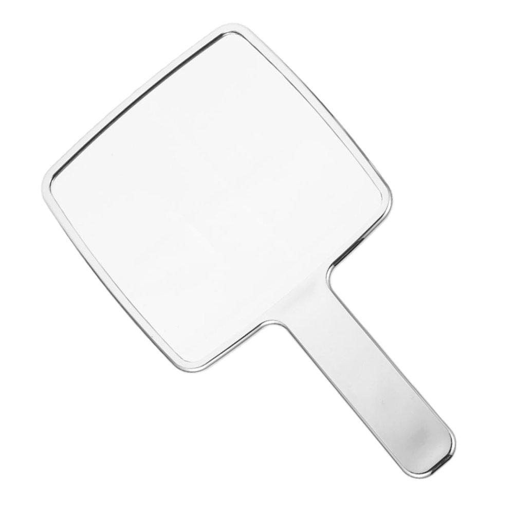 ADOCARN Hand Mirror Magnifying Electroplated Silver Portable Makeup Mirror for Women Handheld