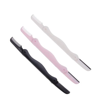 Gogogmee 6Pcs Eyebrow Trimmer Knife Set with Double-side Razor and Comb Lightweight Facial Shaver Kit for Women Portable and Grooming Tool for Precise Hair Removal at Home and Outdoors
