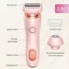 Razor for Women,Shaver Glide Razor, 3.0 Electric Beauty TrimmerRechargeable, Portable and Free Exfoliating Glove(Pink) view 2