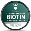 Beard Balm for Men & Conditioning Beard Wax - Made with Castor Oil Natural and Organic Ingredients - Hydrates & Thickens Facial Hair Growth- 2 Ounce Tin (Cedarwood) view 1