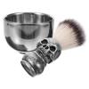 FRCOLOR 1set Fiber Brush Shaving Kit Foaming Bowl for Men Essential Household Shaving Brush and Bowl Comfortable and Beard Grooming view 1
