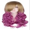 Sheenvane Wigs Slightly Curly Wig high Temperature Gradient Purple Silk Long Curly Hair Beautiful Long Wavy Harajuku Style Cosplay Wig wig view 1