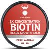 Beard Balm for Men & Conditioning Beard Wax - Made with Castor Oil Natural and Organic Ingredients - Hydrates & Thickens Facial Hair Growth- 2 Ounce Tin (Vanilla) view 1