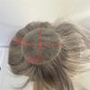 tanyunji001 Men's Wigs Bald Spot Hair Patch Toupee for Men 3.15x3.15 Inch Full PU Thin Skin Base Hair Patches Men's Hairpieces 6" Human Hair Topper Replacement Systems Baldness Wigs view 3