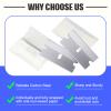 Lasnten 1500 Pcs Single Edge Razor Blades, Industrial Scraper Razor Blades Safety Straight Edge Replacement Box Cutter Blade for Glass Paint Scraper, Removing Labels, Decals, Stickers view 4
