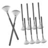 ADOCARN 10pcs Fan Makeup Brushes for Highlighter Blush and Loose Powder Versatile Acid Applicator for Effortless Application and Comfortable Grip and Design view 1