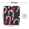 ALAZA Christmas Candy Cane and Bow Barber Cape for Men Women, Waterproof Haircut Apron Beard Shaving Bib Hair Cutting Cloth 55 x 65 Inch view 3