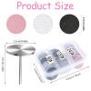 61 Pcs Sanding Paper Discs with Metal Nail Drill Bit 25mm Replacement Sandpaper Disk Foot Sanding Discs Bits Foot File for Manicure Pedicure Electric Remover Dead Skin Callus (#80#150#240 Grit) view 2