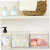NULYLU 2 Pack Cosmetic Storage Boxes Stackable PET Organizer view 3