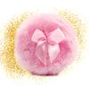 3.3 Inch Large Powder-Puff Soft Plush Powder-Puff Body Puff Ribbon Bow Handle For Girl Women Home Office Travel view 3