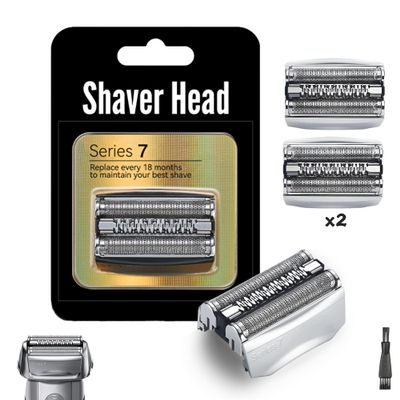2pc Series 7 70S Electric Shaver Replacement Head for BRAU n Series 7, Compatible with BRA un Series 7 Men Razor for 720cc, 730cc, 735s, 750cc, 760cc, 790cc, and 795cc Etc Shaver Foil