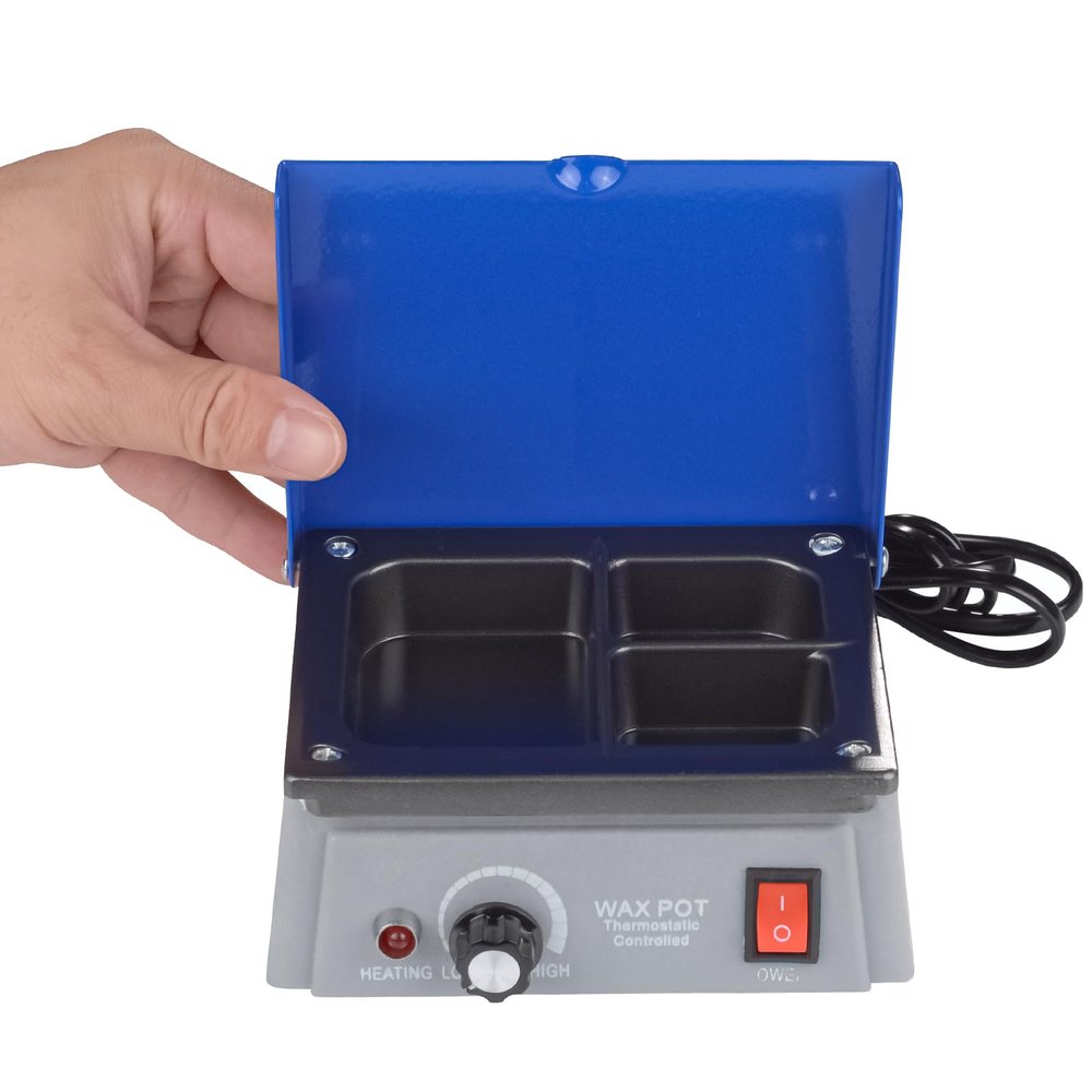 Analog Wax Warmer Heater Pot 3-Well Pot Wax Pot Dipping Pot Melting Melter 110V Lab Equipment