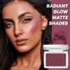 LYBHDAFA Berry Blush Powder Blush for Cheeks with Brush, Matte Blush Palette Blush Powder Face Blusher, Natural Blendable Formula Silky Lightweight Makeup Blush Rubores de Maquillaje, 006# view 3