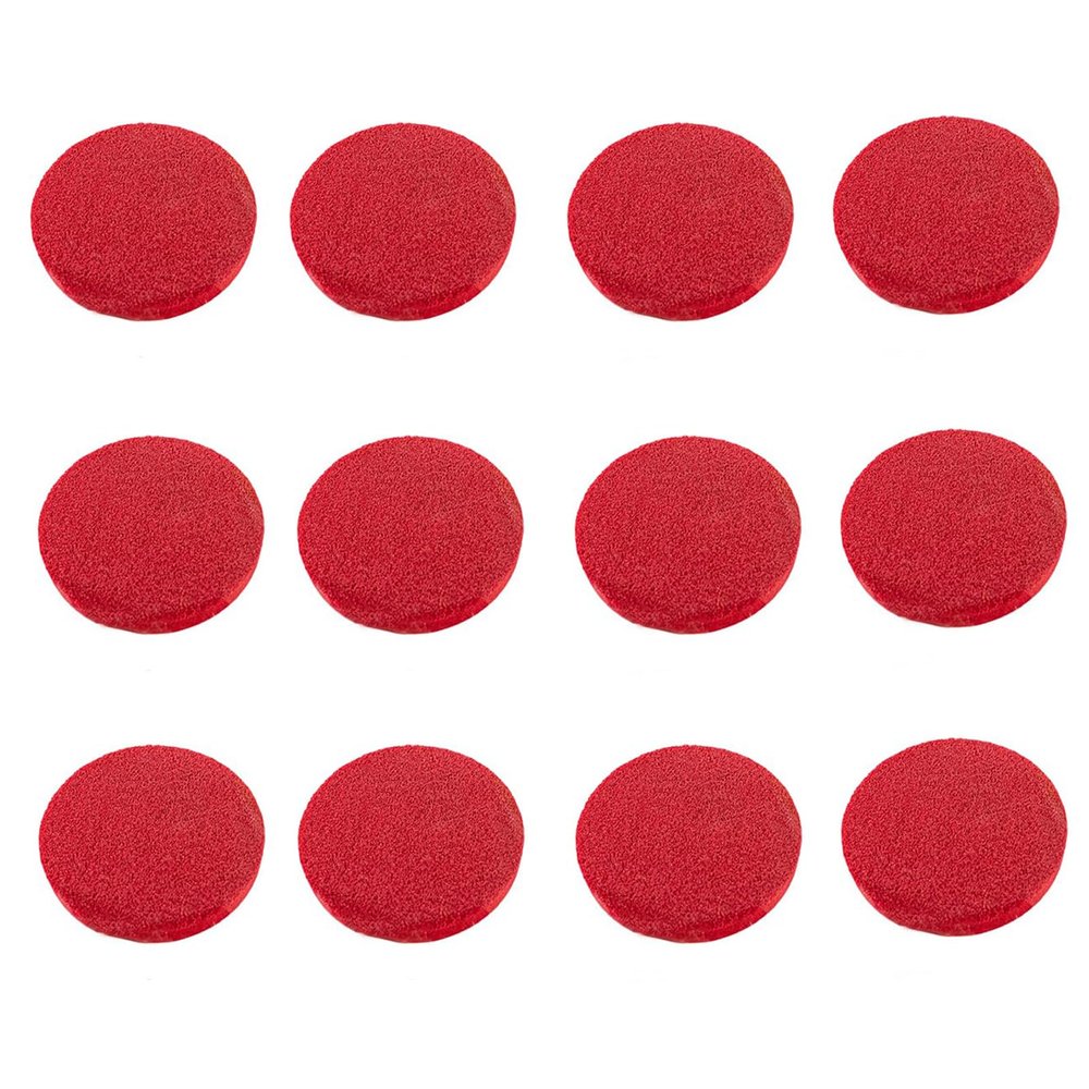 12 PCS Makeup Remover Sponge Thick Red Cosmetic Sponge Skincare Face Sponge for Cleansing Washing Face Round Facial Sponges
