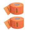 BFLCTTBD 2 Rolls Barber Neck Bands Neck Wrap Neck Tape Barber Neck Strips for Hair Cutting Barber Wrapping Paper Accessories Orange view 1