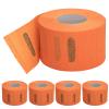 BFLCTTBD 2 Rolls Barber Neck Bands Neck Wrap Neck Tape Barber Neck Strips for Hair Cutting Barber Wrapping Paper Accessories Orange view 4