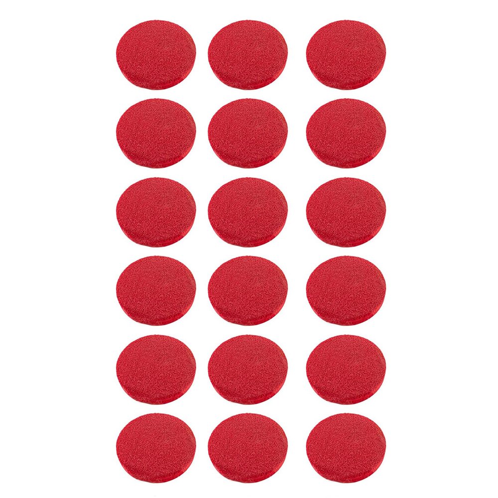 18 PCS Round Makeup Sponge Remover Thick Red Cosmetic Sponge Skincare Facial Sponges Reusable Face Wash Sponges for Cleansing