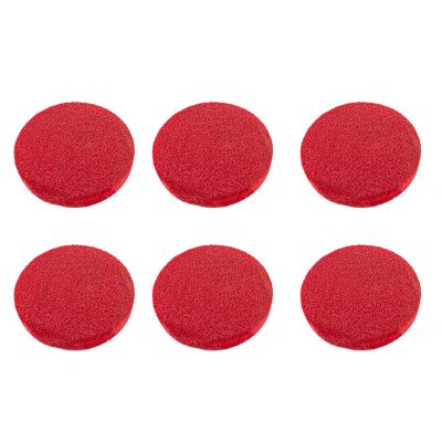 6 PCS Face Cleansing Sponge Pads Thick Red Cosmetic Sponge Facial Sponges for Washing Face Skincare Round Makeup Sponges