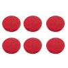 6 PCS Face Cleansing Sponge Pads Thick Red Cosmetic Sponge Facial Sponges for Washing Face Skincare Round Makeup Sponges view 1
