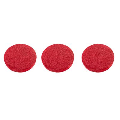 3 PCS Red Makeup Sponges Round Thick Red Cosmetic Sponge Makeup Remover Sponges Face Sponges for Cleansing Face Washing