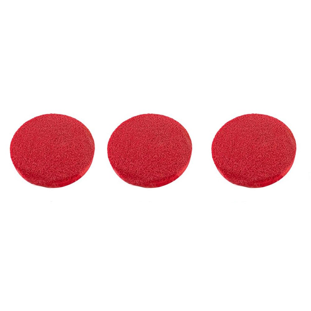 3 PCS Red Makeup Sponges Round Thick Red Cosmetic Sponge Makeup Remover Sponges Face Sponges for Cleansing Face Washing