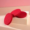 3 PCS Red Makeup Sponges Round Thick Red Cosmetic Sponge Makeup Remover Sponges Face Sponges for Cleansing Face Washing view 3