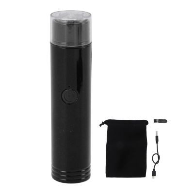 Electric Mini Beard Clipper, USB Facial Hair Trimmer Mustache Trimming Light Detailing Clippers Groomer Men Razor Portable Rechargeable One Button Double Cutte Nose Ear Micro