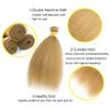 Peenoll 08 10 12 Inch Bundles Human Hair Yaki Wave Human Hair 3 Bundles Honey Blonde Color 27 12A Unprocessed Brazilian Virgin Weave Bundles for Black Women view 2