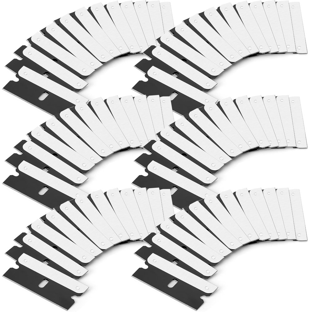Bates- Single Edge Razor Blades, 300 Pack, Black, Carbon Steel Razor Blades Single Edge Blades
