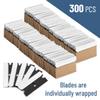 Bates- Single Edge Razor Blades, 300 Pack, Black, Carbon Steel Razor Blades Single Edge Blades view 2