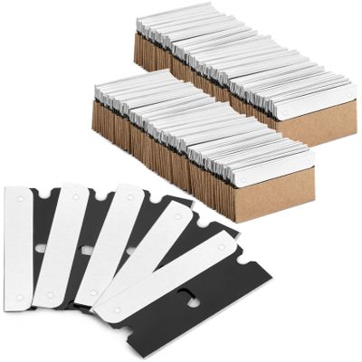 Bates- Single Edge Razor Blades, 200 Pack, Black, Carbon Steel Razor Blades Single Edge Blades