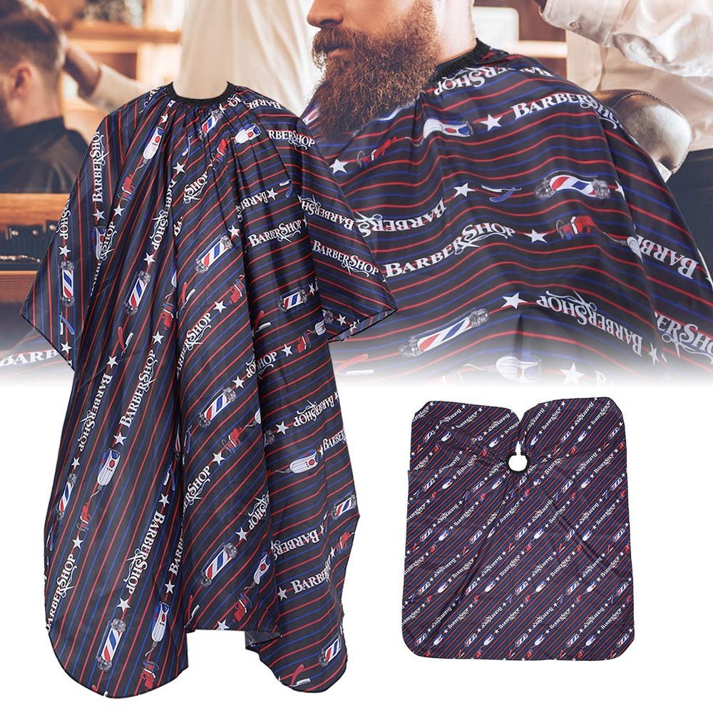 Barber Cape, Hair Cutting Cape with Comfortable Elastic Band Hairdressing Apron Hair Cape For Haircuts For Home and Salon Use