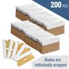 Bates- Single Edge Razor Blades, 200 Pack, Gold, Carbon Steel Razor Blades Single Edge Blades view 2