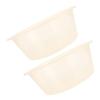 Beatifufu 2pcs Large Spa Foot Bath Tub Foot Massage Soaking Bucket Plastic Wash Basin for Face and Cleaning view 1